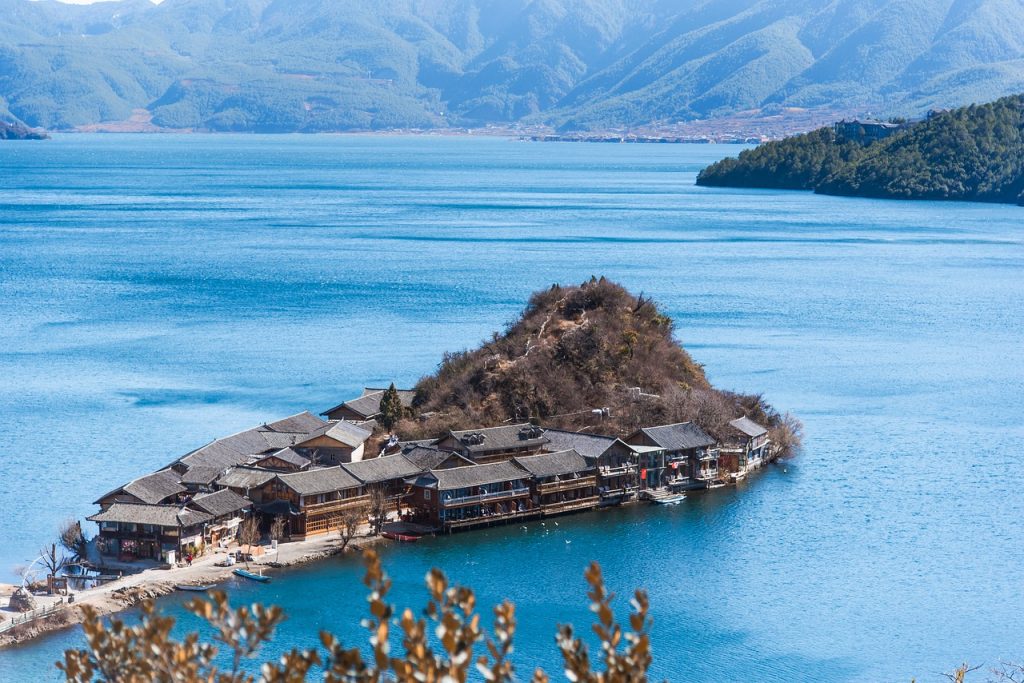 lugu lake, china, in yunnan province